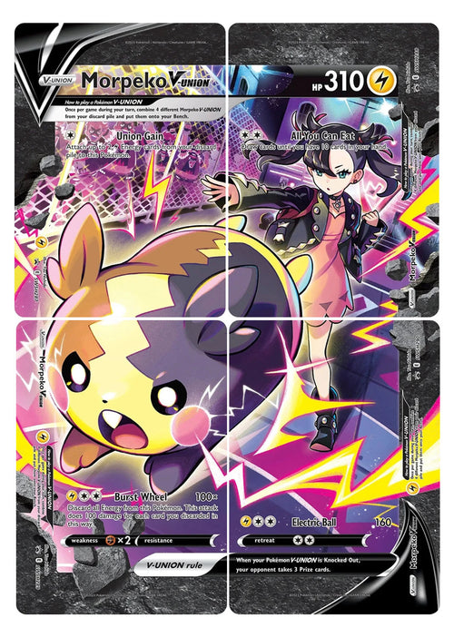 Sword & Shield Promo SWSH 287 288 289 290 Morpeko V-UNION Full Set